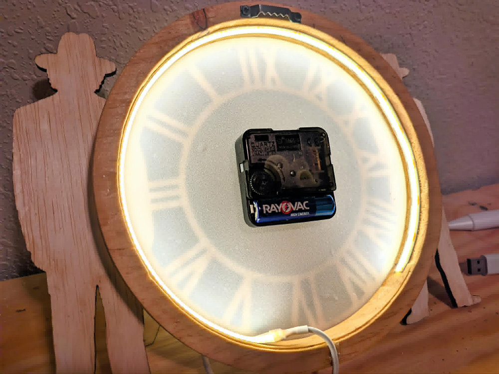 1855 Backlit Clock