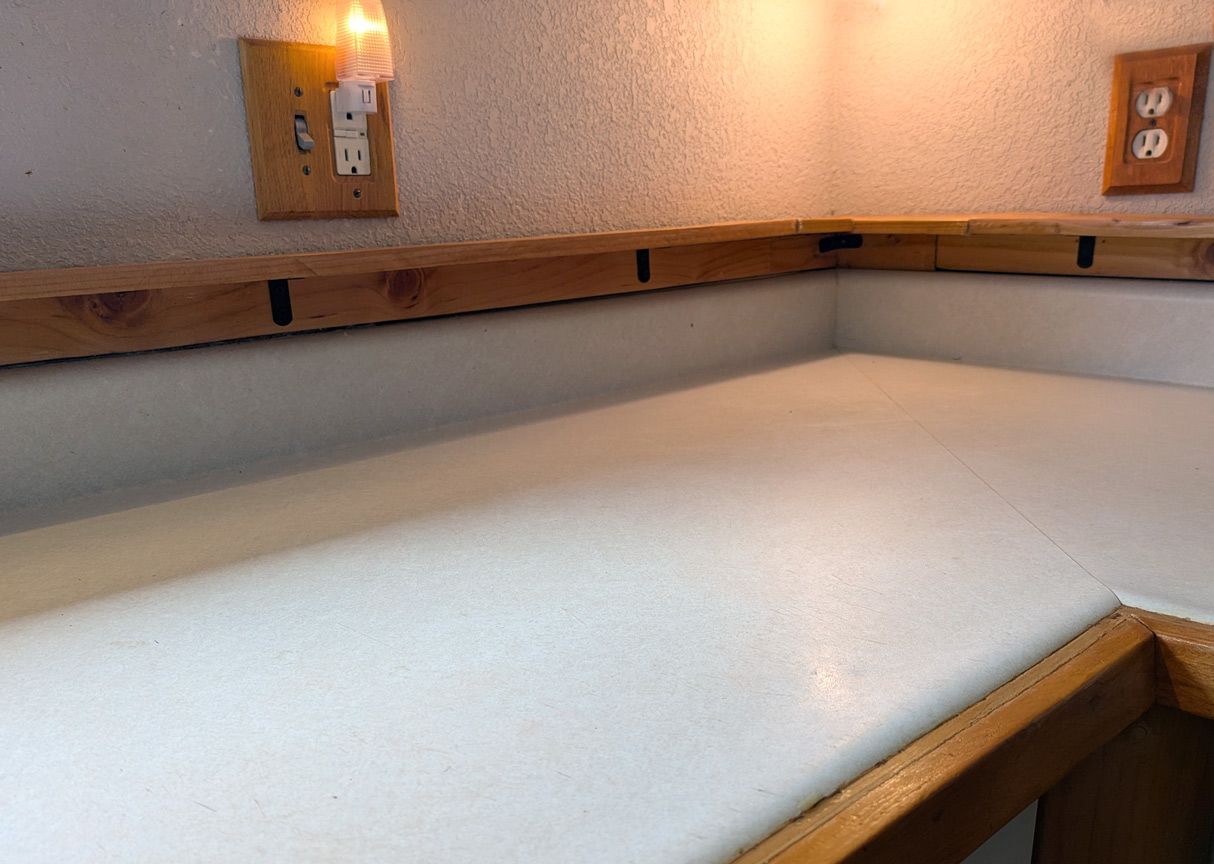 Backsplash ledge