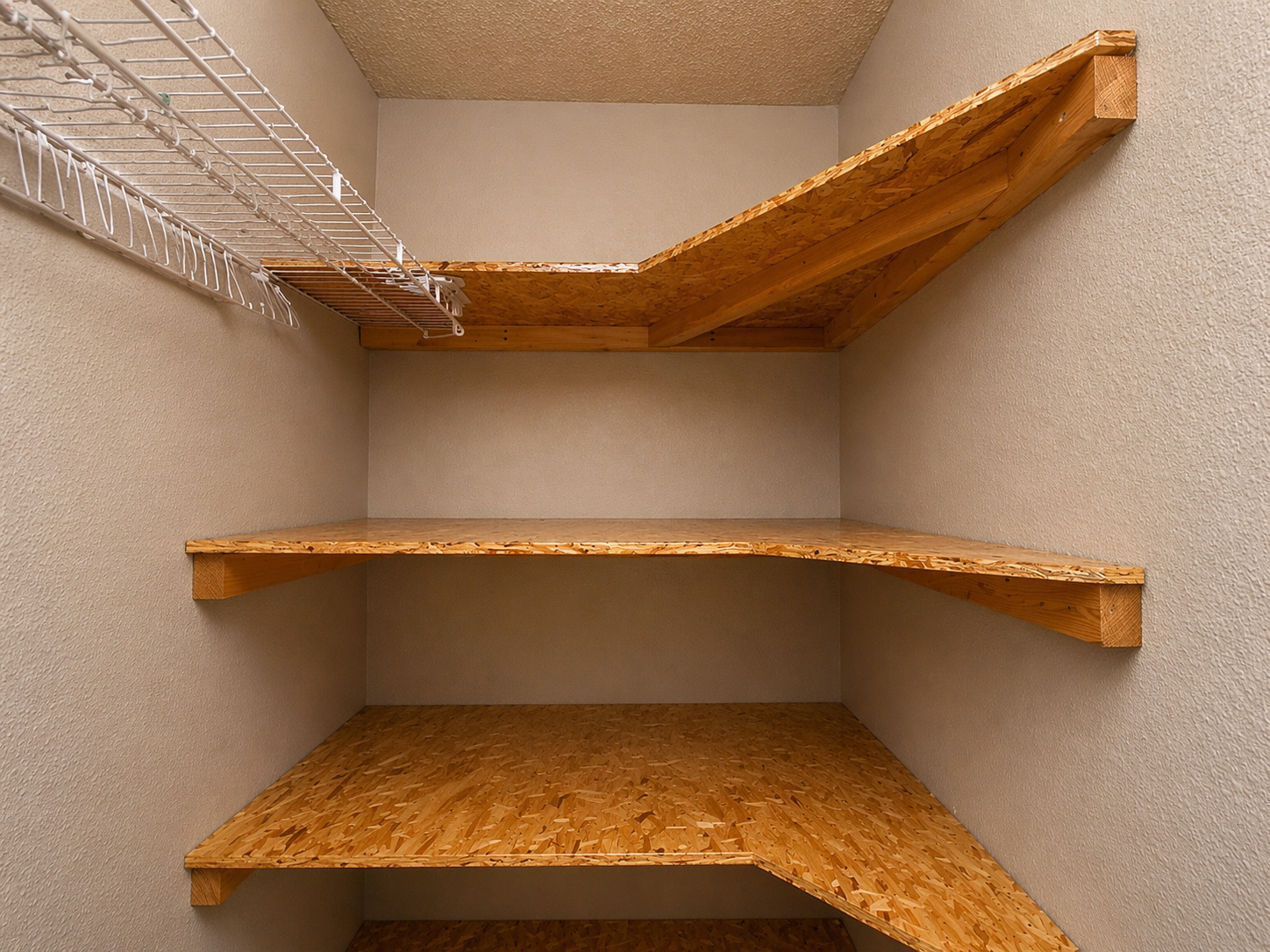 Corner Shelving (Closet & Laundry Room)