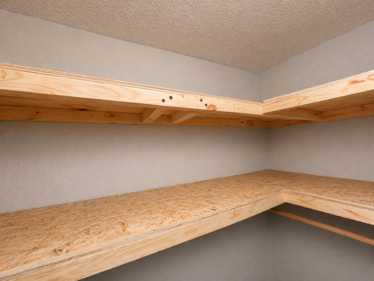 Corner Shelving (Closet & Laundry Room)